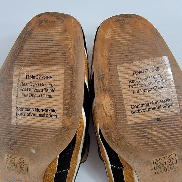 Madewell The Willa Loafer Mule in Striped Calf Hair, Size 9.5 - Picture 13 of 15